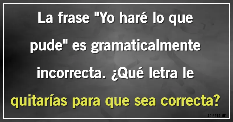 Acertijos - La frase 