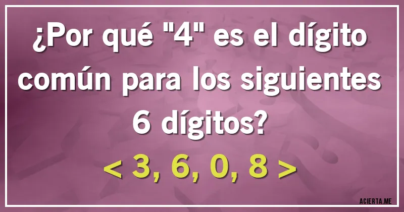 Acertijos - ¿Por qué 